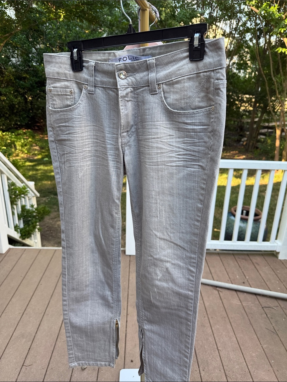 Folic Light Gray Slim Jeans